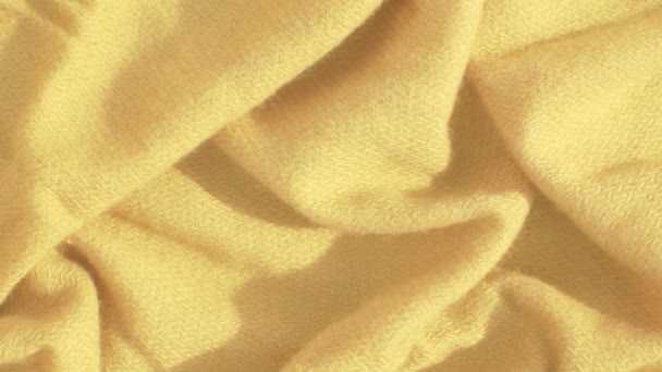 Жовта м'яка тканина — стокове відео
