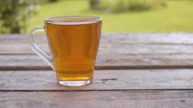 Cam bardakta Rooibos çayı