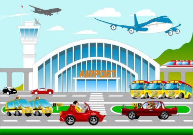 Travel Lifestyle Concept of Planning a Summer Vacation Tourism and Journe clipart