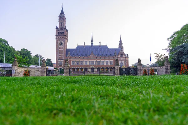 Дворец Мира Административное Здание Международного Права Гааге Нидерланды — стоковое фото
