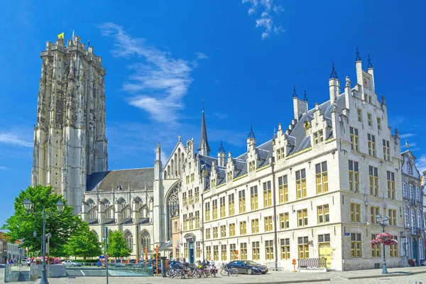 Mechelen Belgien Tornet Rumbold Katedralen — Stockfoto