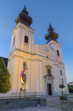 Church in Maria Taferl at dusk clipart