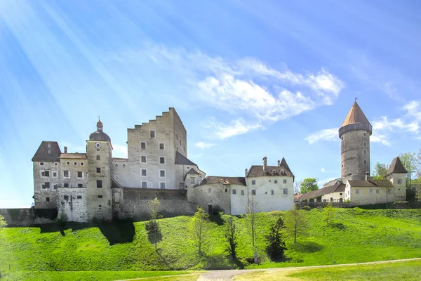 奥地利的Clam城堡 Perg Unteren Muehlviertel — 图库照片