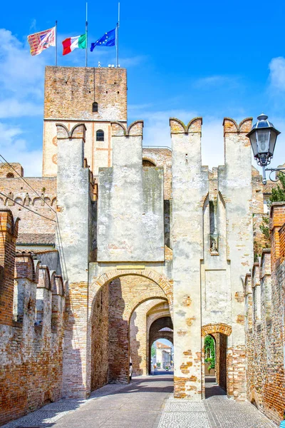 Cittadella Cidade Medieval Murada Província Pádua Norte Itália Portão Entrada — Fotografia de Stock