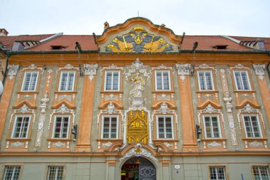 Belediye Binası piyasasında kare Sankt Veit an der Glan, Avusturya geç Gotik mimari tarzı