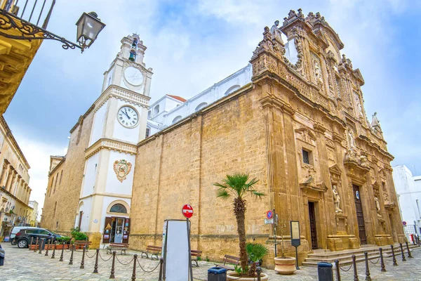 Sant'Agata Cathedral in Gallipoli, Salento, Apulia, Italy — Stock Photo, Image