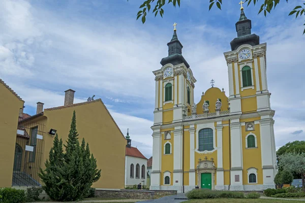 Monumento da catedral de Szekesfehervar em HUngary — Fotografia de Stock