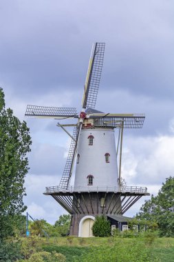 Veere'deki Yel Değirmeni, Zeeland, Hollanda