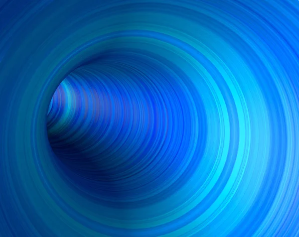 Blå spiral tunnel eller rör — Stockfoto