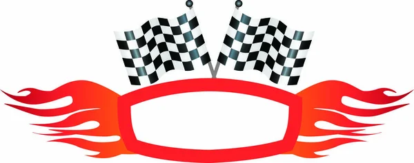 Logo eller symbol for motorsport – stockvektor