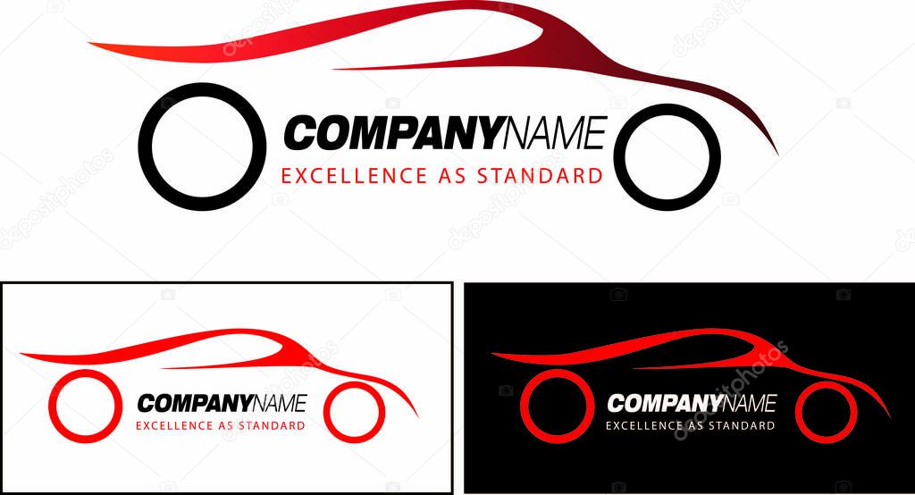 Vector illustration of a motorsports company logos