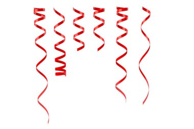 Beyaz arkaplanda izole edilmiş kırmızı flamalar için 3d illüstrasyon canlandırması