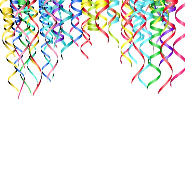 Illustration Render Concepts Coloured Streamers Isolated White Background — Stock Photo, Image