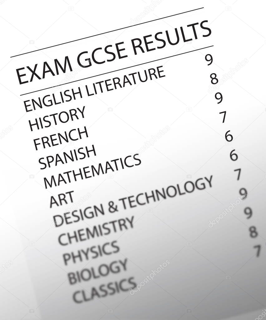 typical GCSE results for a high performing student, a set of great results