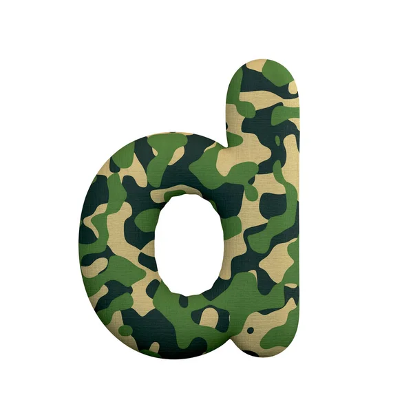 Army Letter Small Camo Fonte Isolada Fundo Branco Este Alfabeto — Fotografia de Stock