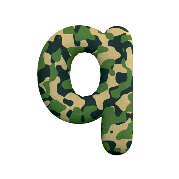 Army Letter Small Camo Fonte Isolada Fundo Branco Este Alfabeto — Fotografia de Stock