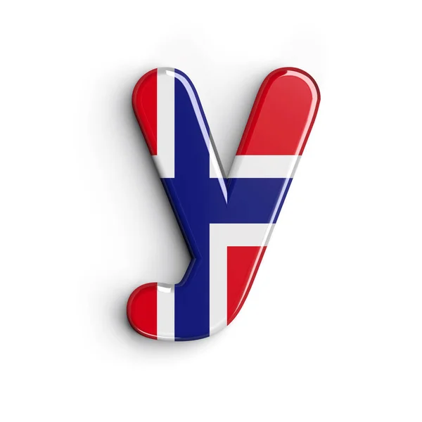 Noruega Letra Pequeño Bandera Noruega Fuente Aislada Sobre Fondo Blanco —  Fotos de Stock