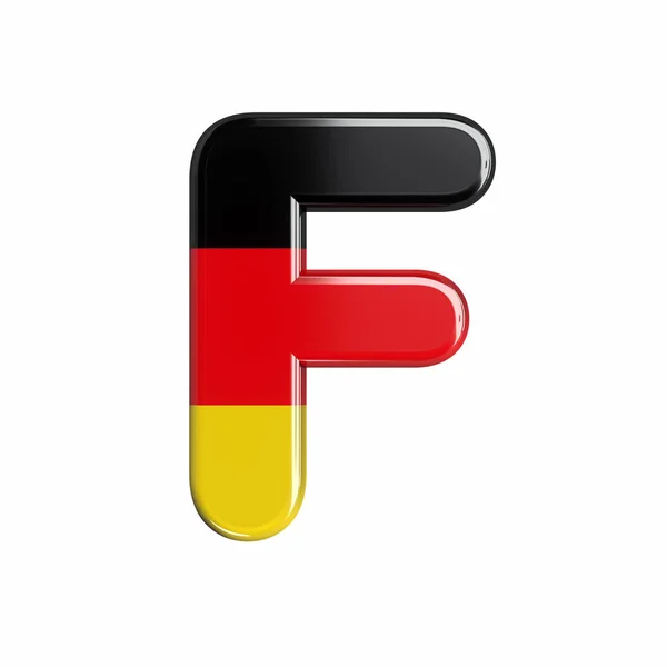 Alemanha Bandeira Letra Capital Alemão Fonte Isolada Fundo Branco Este — Fotografia de Stock