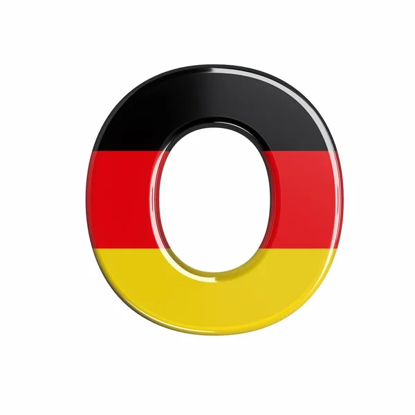 Germany Flag Letter Capital German Font Isolated White Background Este — Fotografia de Stock