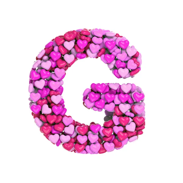 Valentine Letter Grote Hart Lettertype Geïsoleerd Een Witte Achtergrond Dit — Stockfoto