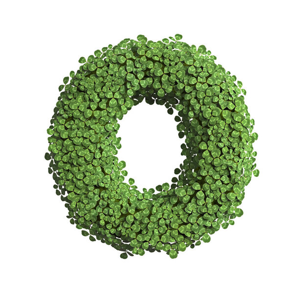 Клевер буква O - Капитал 3d шрифт пружины изолированы на белом фоне. Это идеальное место для творческих иллюзий, связанных с природой, экологией, окружающей средой, но не ограничивающихся ими.
...