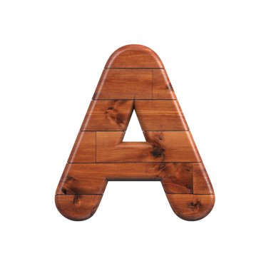 ahşap mektup A-Capital 3D ahşap tahta yazı tipi-doğa, ekoloji veya dekorasyon ilgili konularda uygun