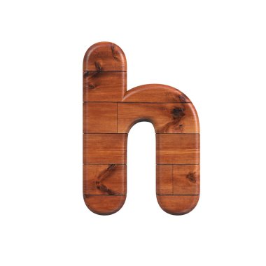 ahşap harf H-alt-Case 3D ahşap tahta yazı tipi-doğa, ekoloji veya dekorasyon ilgili konularda uygun