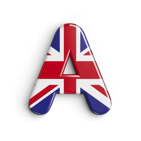 Egyesült Királyság letter A - Capital 3d british font - United Kingdom, London or brexit concept — Stock Fotó