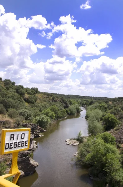 Degebe River Zamożnych Guadina Regionie Alentejo Portugalii — Zdjęcie stockowe