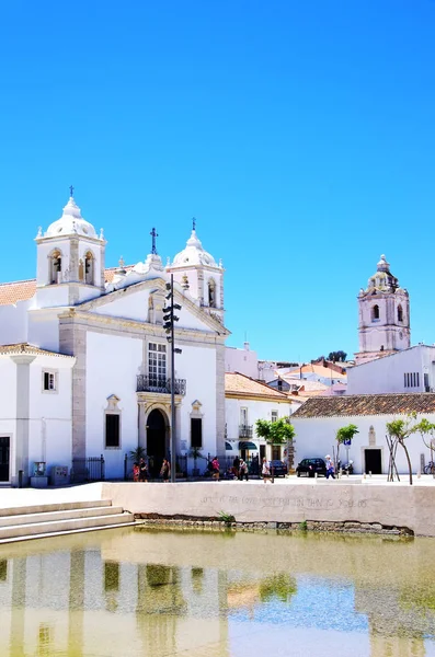 Alte Kirche Von Lagos Stadt Der Algarve Portugal — Stockfoto