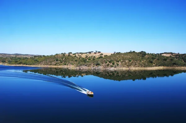 Lago Alqueva Blu Portogallo — Foto Stock