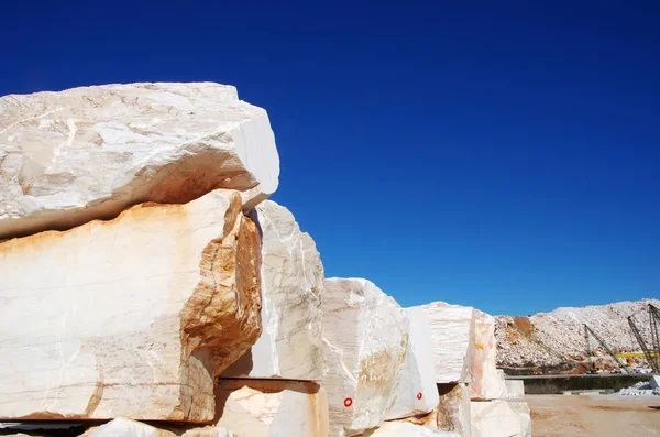 Blocs Marbre Sur Carrière Sud Portugal — Photo