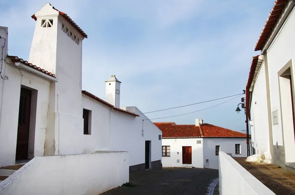 Straße von serpa village, alentejo, portugal — Stockfoto