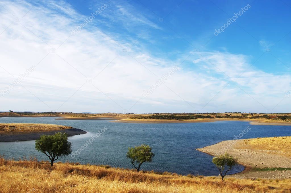Alqueva lake near Estrela village, Portugal