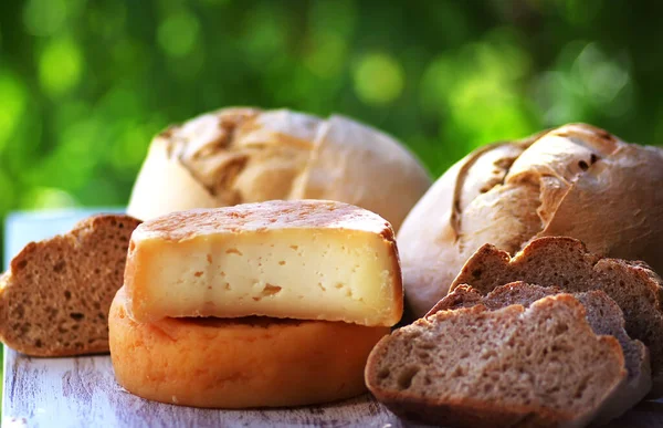 Tradycyjny Ser Chleb Portugalski Stole — Zdjęcie stockowe