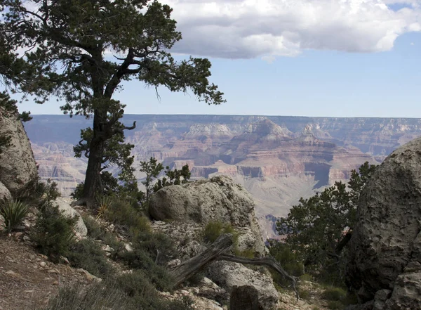 Overlook of Rock formations in the Grand Canyon — Stock Photo, Image