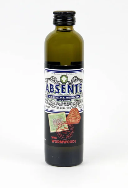 2019年1月25日 威斯康星州斯宾塞 迷你瓶缺席阿森特 阿森特是瑞士的产品 — 图库照片