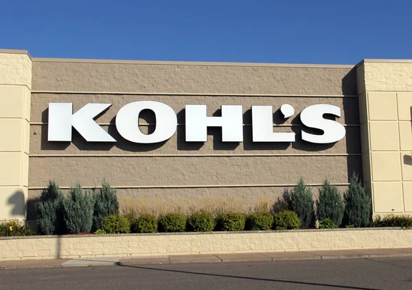 Spencer Wisconsin February 2019 Kohl Sign Front Store Kohl Operated — Stock Photo, Image