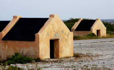 Köle kulübe kalıntıları Bonaire Adası