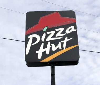 Pizza Hut işareti çelik kutup