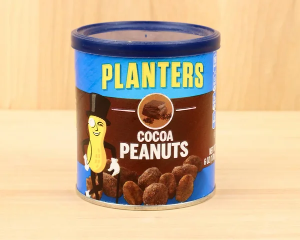 Can of Planters Cocoa Peanuts — Stock Photo, Image