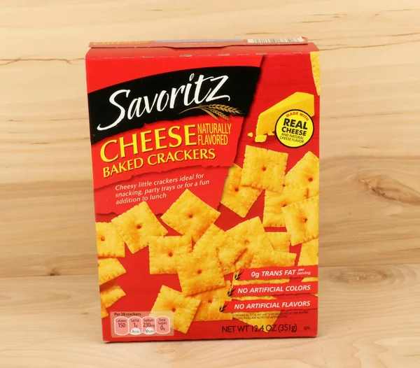Box of Savoritz Crackers — Stock Photo, Image