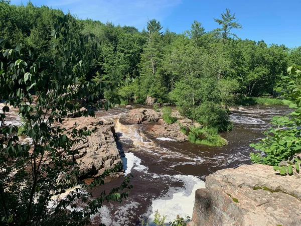 Eau Clair Fluss Fließt Durch Die Dells Eauclair Wisconsin — Stockfoto