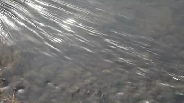 Water Beweegt Diagonaal Het Scherm — Stockvideo