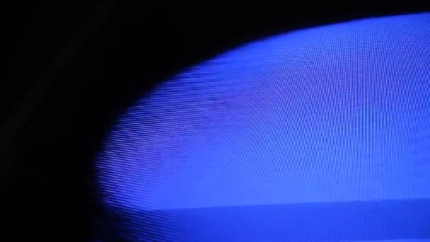 Formes Bleues Bandes Couleur Sur Noir — Video