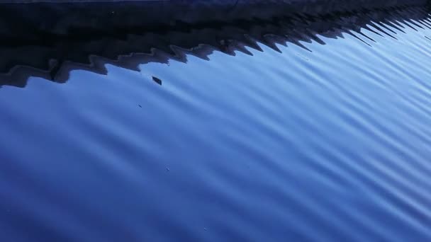 Reflejo Muelle Lago — Vídeo de stock