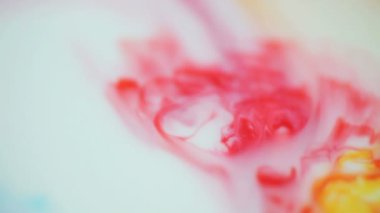 Renkli boyalar, kopyalama alanı ile yayılır ve yukarı doğru yükselir