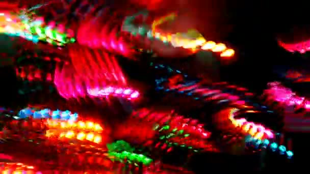 Luces Multicolores Bailan Pantalla — Vídeo de stock