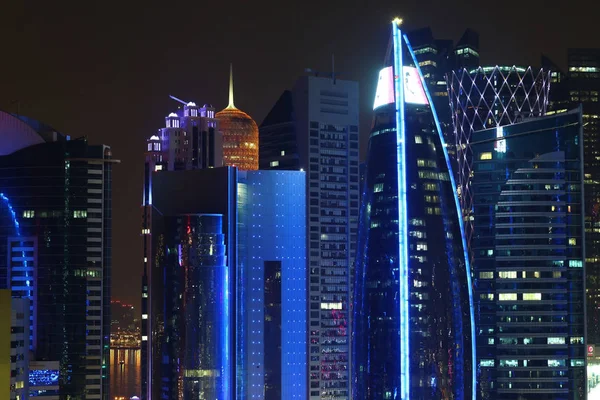 Qatar Doha Mars 2018 Financial Centre Doha Kapital Och Folkrikaste — Stockfoto
