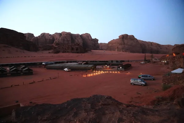 Jordanie Désert Wadi Rum Décembre 2016 Camp Hillawi Camp Sable — Photo